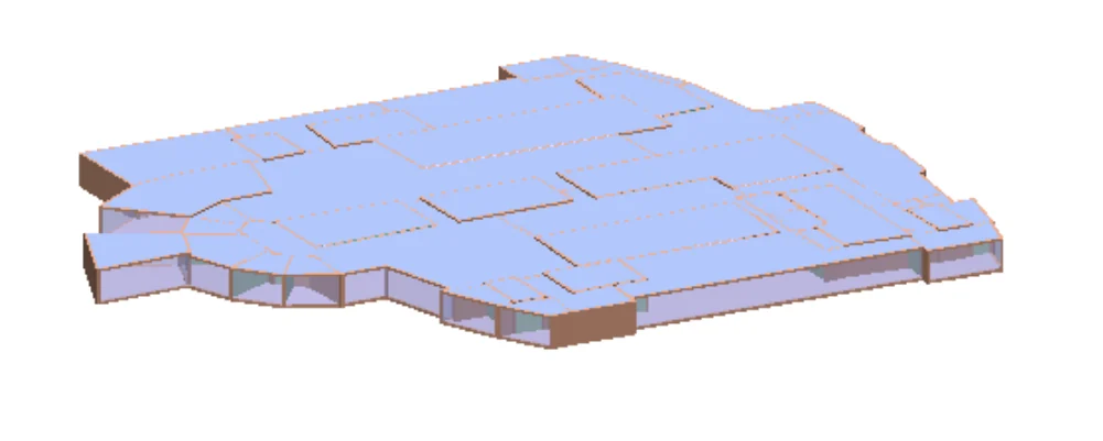 Three-dimensional Hevacomp model from the City Point Level 8 mechanical contractor design proposal